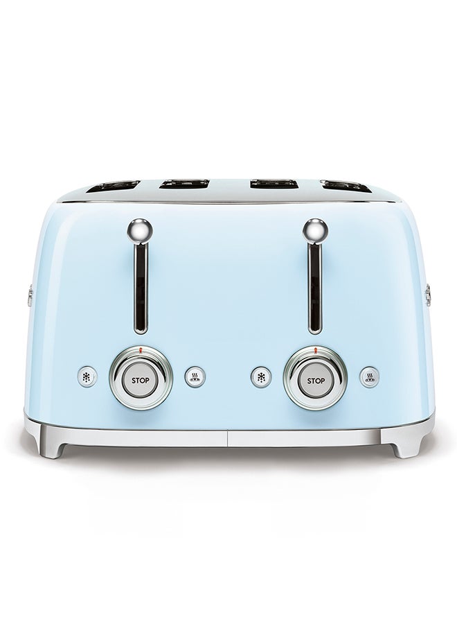 smeg - 50's Style 4 Slice Toaster 2000 W TSF03PBAU Pastel Blue - Image 1