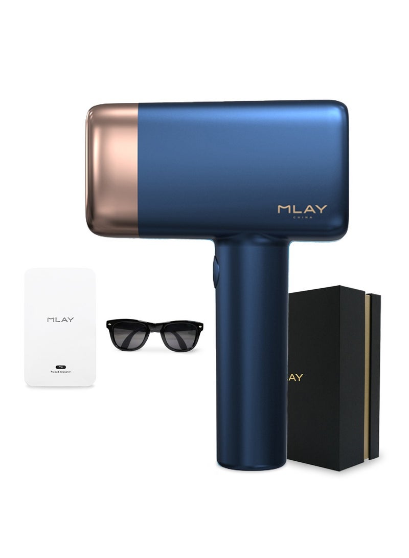 ملاي T14 Laser Hair Removal for Women and Men, Replaceable Permanent Laser Hair Removal Device with 500,000 Flashes for Face, Legs, Arms, and Full-Body Treatment  - Image 1