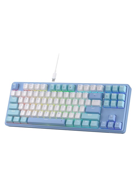 Gaming Keyboard K707 PRO - RGB  with 80% Wireless Gasket, 3 Modes and 87 Keys, TKL Mechanical Keyboard with Hot Swap Socket, PBT Round Keycaps and Noise Damping