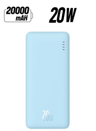 20000 mAh Airpow Power Bank with 20W Fast Charging | Compact Design with Dual Input & Output Ports Blue - pnsku/N70142906V/45/_/1740034177/7d5172b7-295b-4f07-a670-b1328cc89765