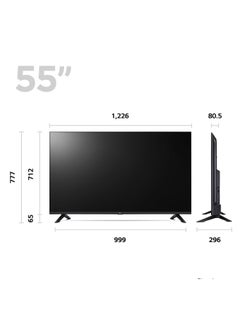 LG 55 inch  4K Smart TV UHD 6O Hz 55UR73006LA Black  - Image 5