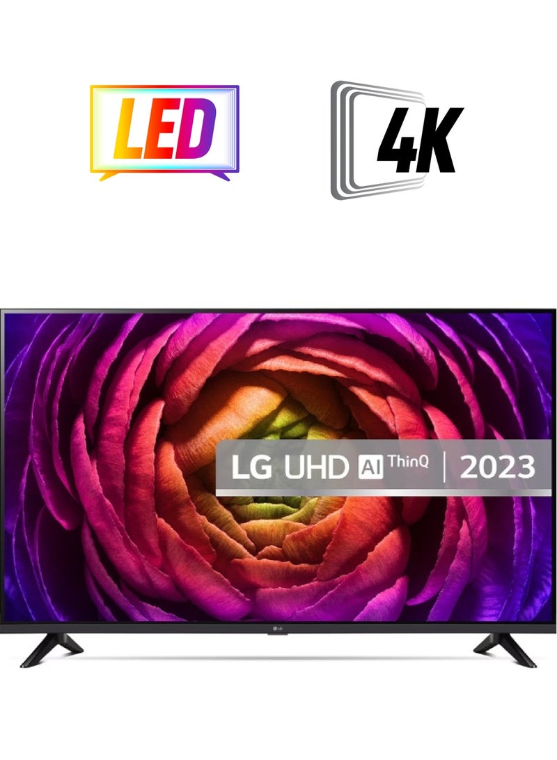 LG 55 inch  4K Smart TV UHD 6O Hz 55UR73006LA Black - Image 1