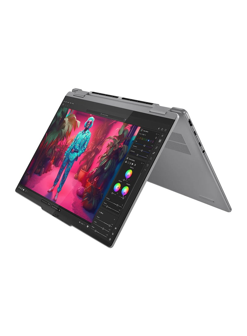 Lenovo Yoga 7 2-In-1 14-Inch Display, AMD Ryzen 5 8640HS Processor/8GB RAM/1TB SSD/AMD Radeon Graphics/Windows 11 English Arctic Grey  - Image 1