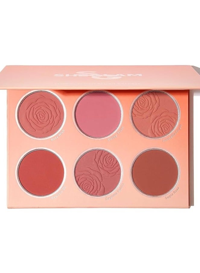 SHEGLAM Floral Flush Blush Palette - Multicolor