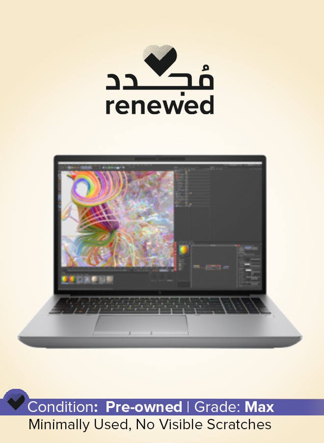HP Renewed - ZBook Fury 16 G9 With 16-Inch WUXGA Display,Core i7-12700/13th Gen/12-Core/16GB RAM/512GB SSD/Windows 11 Pro English/Arabic Silver  - Image 1