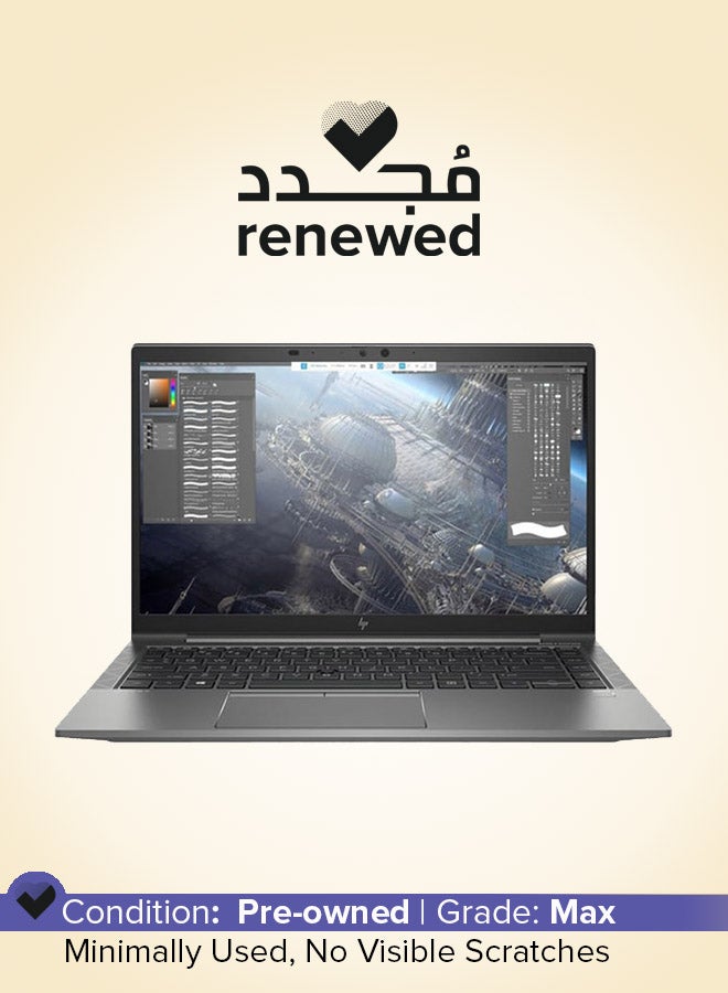 HP Renewed - ZBook Firefly 14 G8 Laptop With 14-Inch FHD Display, Core i7-1165G7/11th Gen/Quad Core/16GB RAM/512GB SSD/4GB NVIDIA Graphics/Windows 10 Pro English/Arabic Silver - Image 1