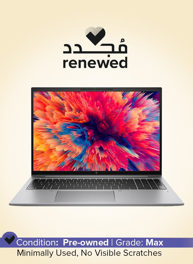 HP Renewed - ZBook Firefly 16 G9 With 16-Inch Display,Intel Core i7-1265U/12th Gen/Deca Core/16GB RAM/512GB SSD/Windows 11 Pro English Silver  - Image 1