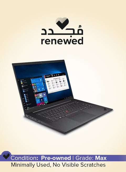 Renewed - ThinkPad P1 Gen 4 Laptop With 16-Inch Display,Intel Core i7-11800H/11th Gen/Octa Core/32GB RAM/1TB SSD/4GB NVIDIA Quadro T1200/Windows 10 Pro English ‎Black
