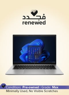 Renewed - EliteBook 1040 G9 Laptop With 14-Inch Display,Core i7-1255U/12th Gen/10-Core/32GB RAM/1TB SSD/Intel Iris XE Graphics/Windows 11 Pro Arabic Silver