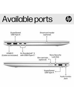 Renewed - Elitebook 840 G10 Laptop With 14-Inch Display,Core-i7-1355U/13th Gen/10-Core/16GB RAM/512GB SSD/Intel UHD Graphics/Windows 11 Pro English/Arabic Silver - pnsku/N70143034V/45/_/1736884065/1a48acd8-cbab-4b1a-ba98-db9b7f9d1323