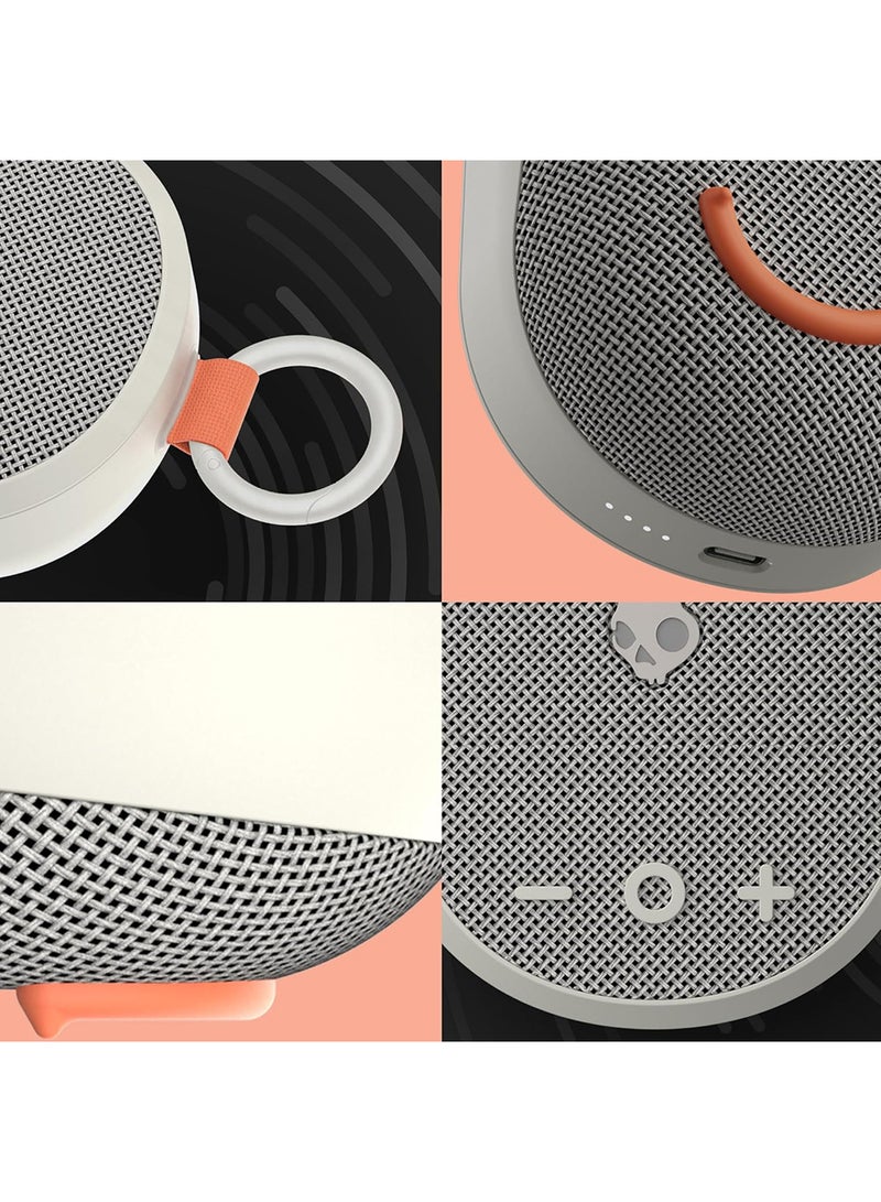 Skullcandy - Kilo Compact Wireless Bluetooth Speaker - IPX7 Waterproof Mini Bluetooth Speaker with 24 Hour Battery, Downward Firing Passive Radiator, and True Wireless Pairing - Perfect for Outdoor White - Image 1