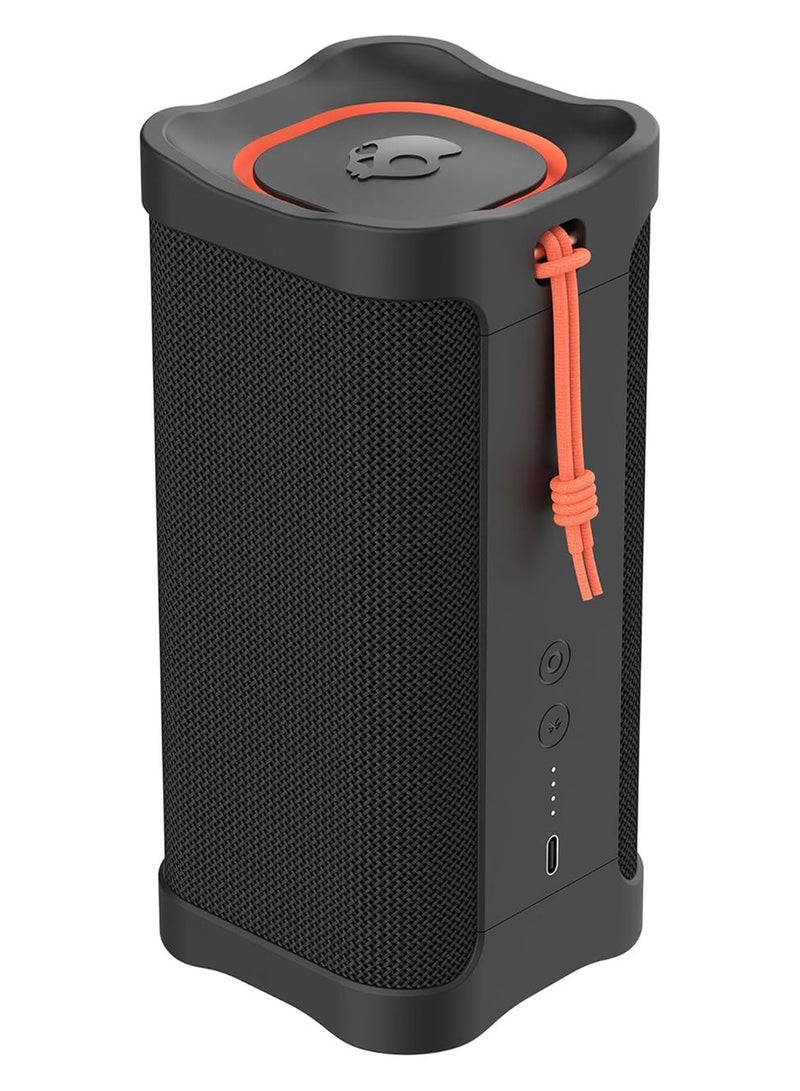 سكل كاندي - Terrain XL Wireless Bluetooth Speaker - IPX7 Waterproof Portable Speaker, 18 Hour Battery, Nylon Wrist Wrap, True Wireless Stereo Black - Image 1