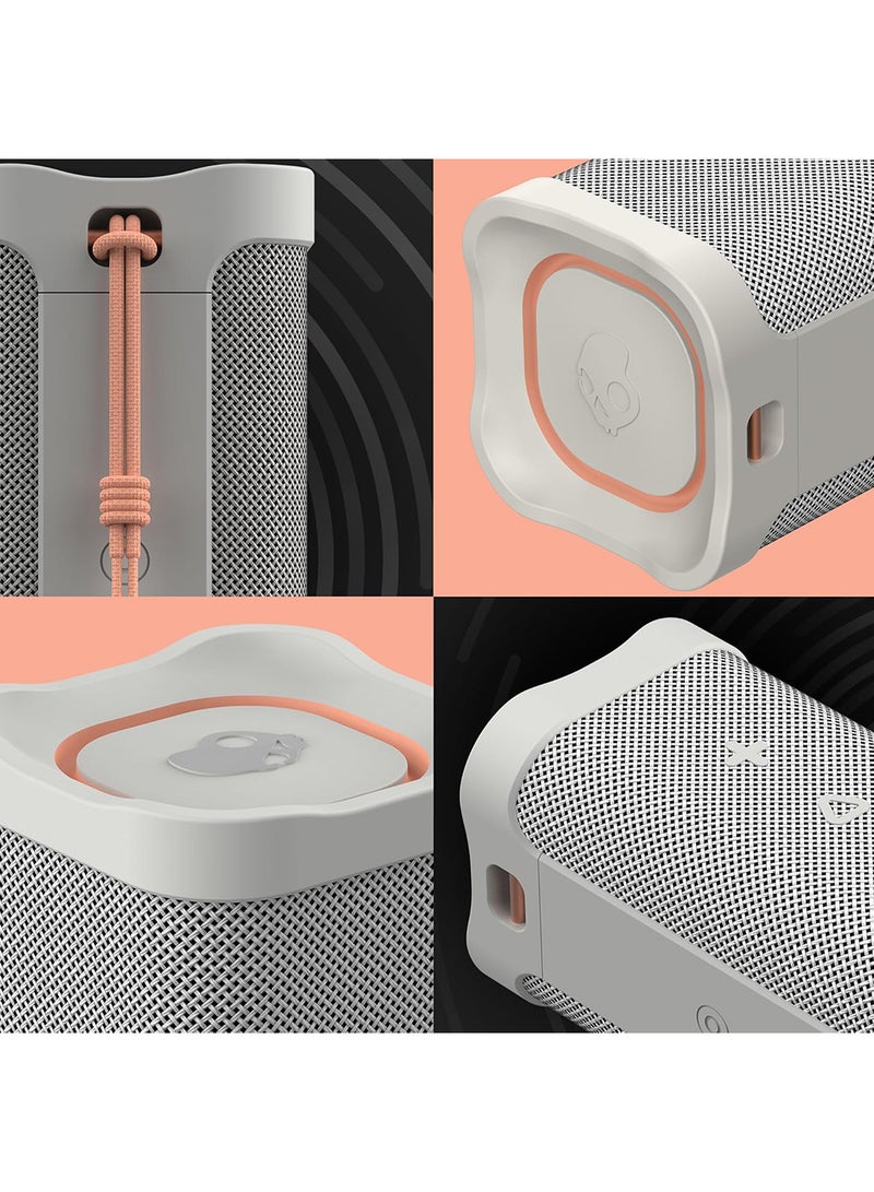 سكل كاندي - Terrain XL Wireless Bluetooth Speaker - IPX7 Waterproof Portable Speaker, 18 Hour Battery, Nylon Wrist Wrap, True Wireless Stereo White - Image 1