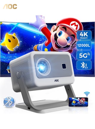 Mini Projector, Portable Projector 4K Support, 12000 Luemn/Electric Focus/Projector with Wifi and Bluetooth,Dust Removal and Heat Dissipation Design, Compatible with Android/PS5 for Home Theater XL3-300 Grey - pnsku/N70143099V/45/_/1748756600/2433a3e3-6397-4573-9e90-69a0e44ee5a4