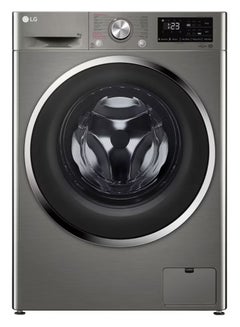 إل جي Front Load 8 Kg Vivace Washing Machine, Smart Inverter Motor, 6 Motion, Steam Wash, Direct Drive, Bigger Drum Capacity 8 L F4R3TYGCP Stone Silver  - Image 1