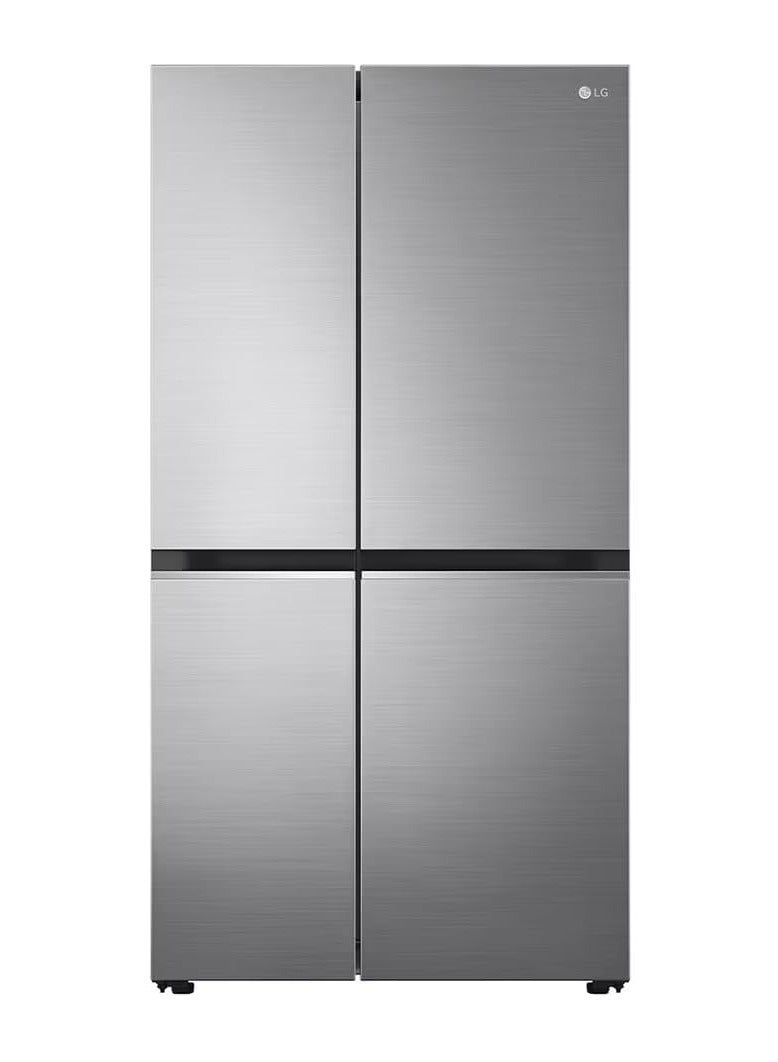 LG Refrigerator 655 Liter, Smart Inverter Compressor, Multi Air Flow, Voice-Controlled, Ultra Sleek Door, Silver ( GC-B257SLWL ) 655 L GC-B257SLWL Platinum Silver - Image 1