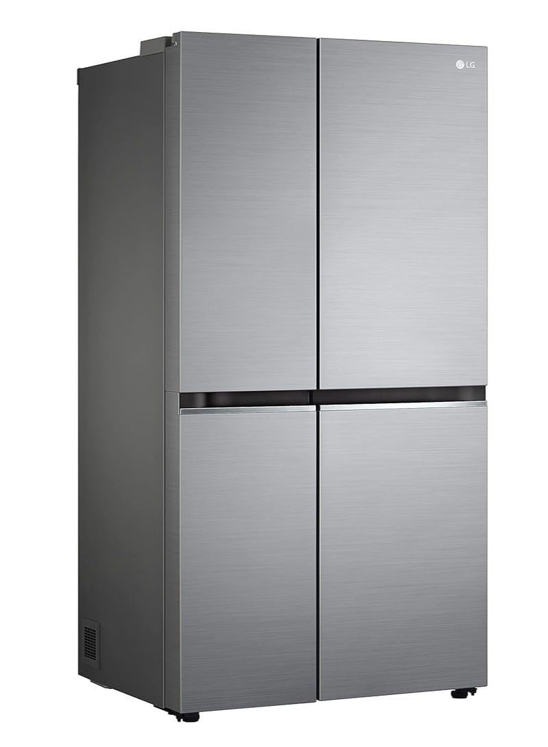 LG Refrigerator 655 Liter, Smart Inverter Compressor, Multi Air Flow, Voice-Controlled, Ultra Sleek Door, Silver ( GC-B257SLWL ) 655 L GC-B257SLWL Platinum Silver - Image 4