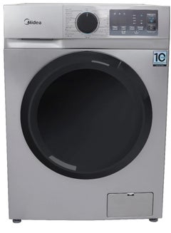 Midea Washing Machine 7kg Front Load Inverter Motor Steam Function & Drum Cleaning Indicator MFN09W70B/S 7 kg MFN09W70B/S Silver  - Image 1