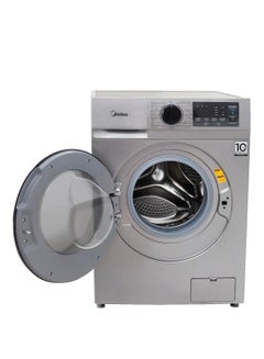 Midea Washing Machine 7kg Front Load Inverter Motor Steam Function & Drum Cleaning Indicator MFN09W70B/S 7 kg MFN09W70B/S Silver  - Image 2