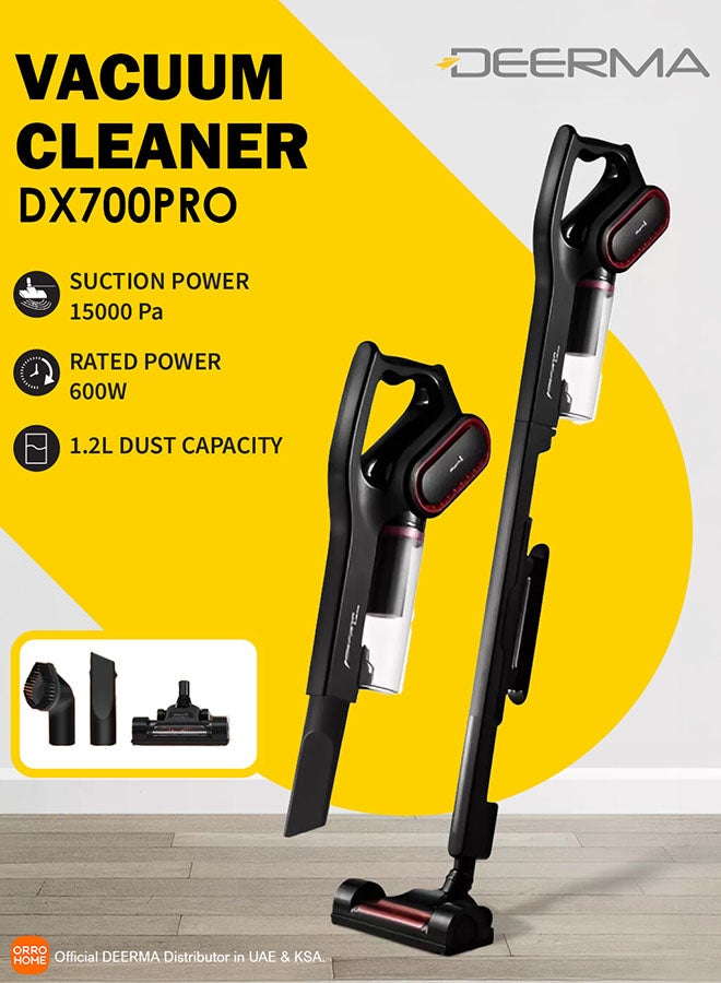 ديرما مكنسة كهربائية 2 في 1 مكنسة يدوية، صندوق غبار بسعة كبيرة، ضوضاء منخفضة، نظام ترشيح 3 طبقات، عمر بطارية طويل - - Image 1