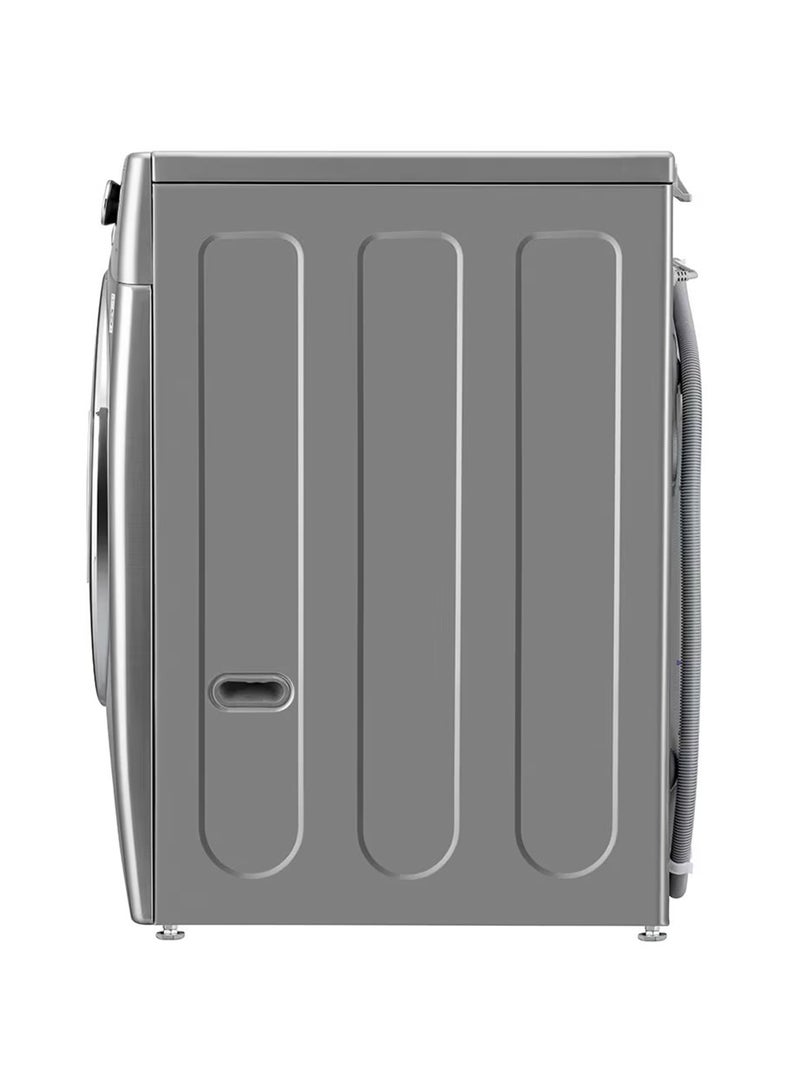 إل جي - 24Kg Front Load Washing Machine, Stainless Steel Colour, Steam™, 6 Motion DD Motor, ThinQ™ (Wi-Fi)- F0P3CYVDT Stainless Steel - Image 1