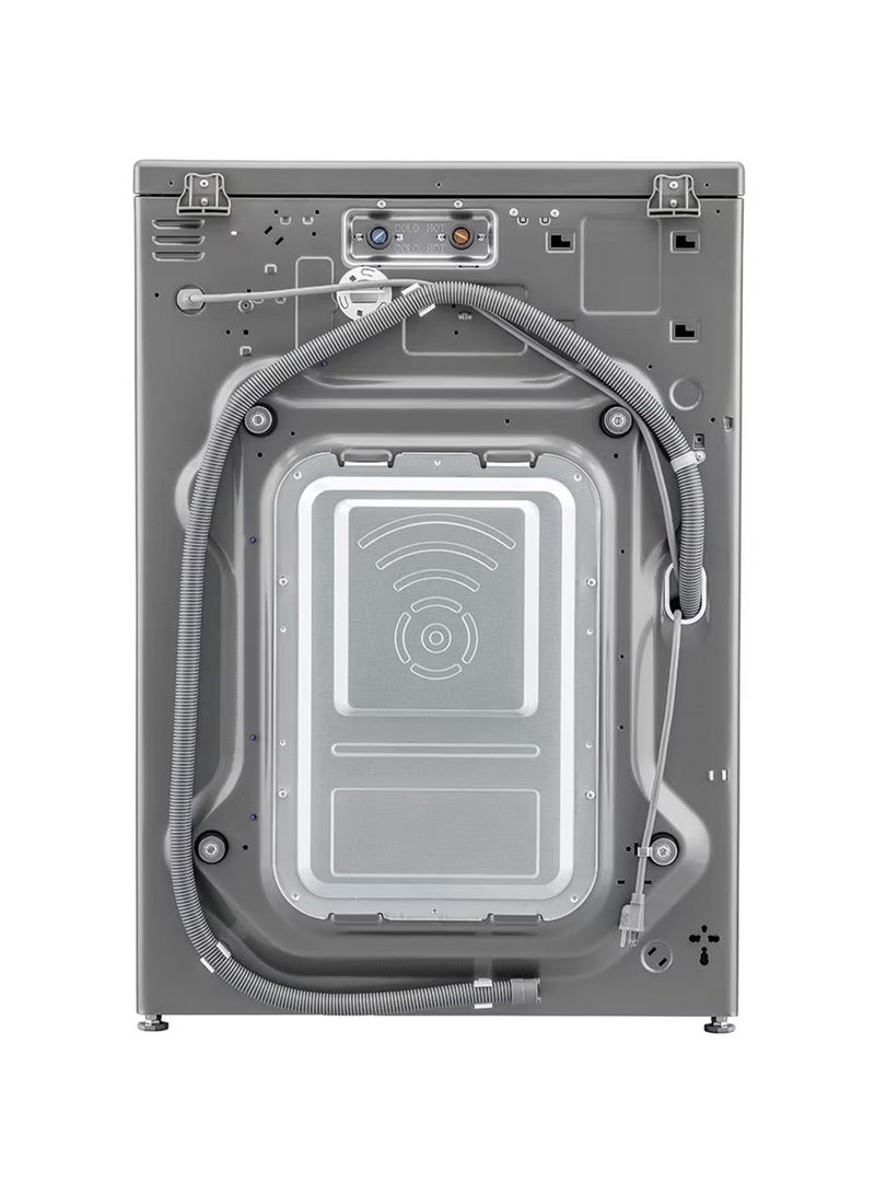 إل جي - 24Kg Front Load Washing Machine, Stainless Steel Colour, Steam™, 6 Motion DD Motor, ThinQ™ (Wi-Fi)- F0P3CYVDT Stainless Steel - Image 1
