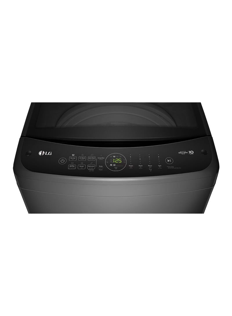 LG - New 13 KG Top Load Washing Machine with AIDD, Turbo Wash3D, Turbo Drum- T13H3SDHT2 Middle Black - Image 1