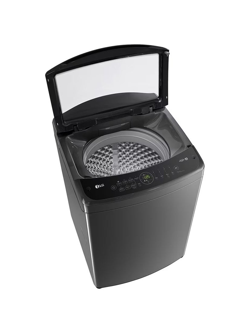 LG - New 13 KG Top Load Washing Machine with AIDD, Turbo Wash3D, Turbo Drum- T13H3SDHT2 Middle Black - Image 1