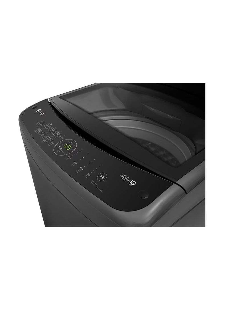 LG - New 13 KG Top Load Washing Machine with AIDD, Turbo Wash3D, Turbo Drum- T13H3SDHT2 Middle Black - Image 1