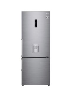 LG 500/446 Gross and Net Capacity -LG New Bottom Mount Refrigerator , Inverter Compressor, Multi AirFlow, Smart Diagnosis - GR-F589BLCM Platinum Silver  - Image 1