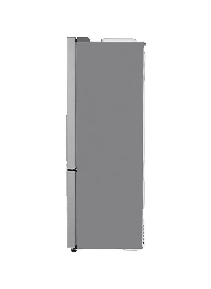 LG - 500/446 Gross and Net Capacity -LG New Bottom Mount Refrigerator , Inverter Compressor, Multi AirFlow, Smart Diagnosis - GR-F589BLCM Platinum Silver - Image 1