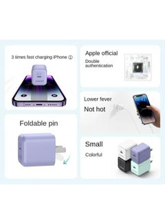 Anker USB C Charger 20W, Anker 312 Charger, PD Compact Fast Charger with Foldable Plug for iPhone 15/15 Plus/15 Pro/15 Pro Max, 14/13/12 Series, Galaxy, Pixel 4/3, iPad (Cable Not Included) Black  - Image 4