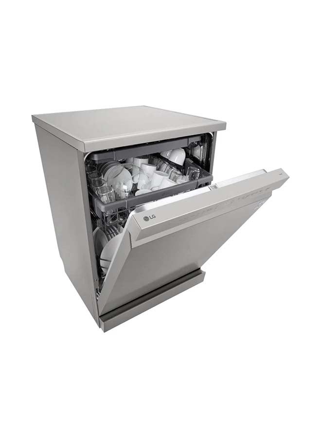 إل جي Dishwasher, 14 Place Settings, 9 Programs 7 kg DFC513FV Silver  - Image 3