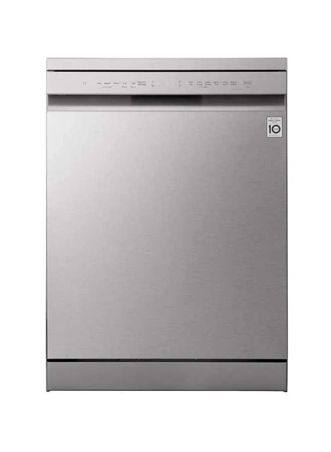 إل جي Dishwasher, 14 Place Settings, 9 Programs 7 kg DFC513FV Silver  - Image 1