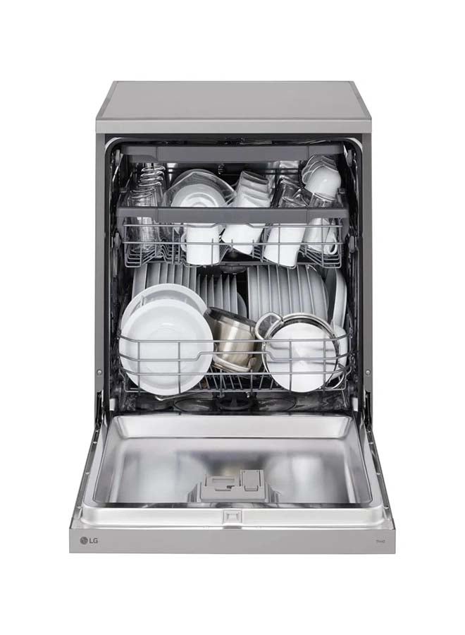 إل جي Dishwasher, 14 Place Settings, 9 Programs 7 kg DFC513FV Silver  - Image 2
