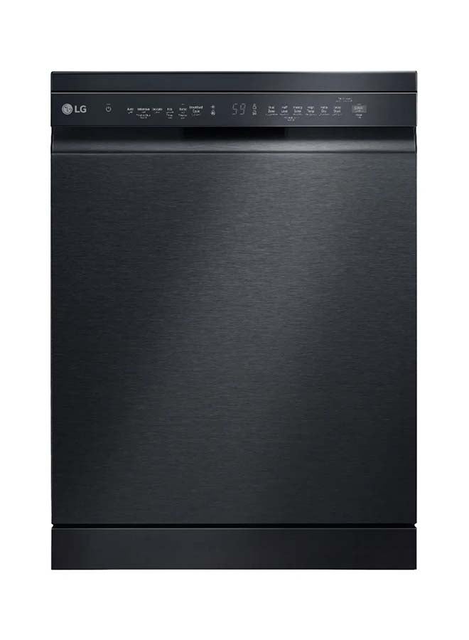 إل جي Dishwasher, 14 Place Settings, 9 Programs 7 kg DFC513FM Black  - Image 1
