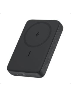 آنكر 10000 mAh Zolo Magnetic Power Bank, Compact 10,000mAh Wireless Portable Charger with 30W Max Fast Charging, Skin-Friendly and Durable Battery Pack, for iPhone 16/15/14 Series, Black  - Image 1