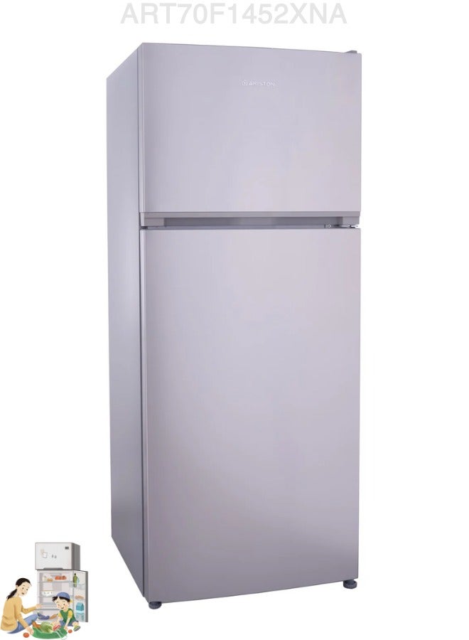 Ariston No Frost Refrigerator, 455 Liters, Inverter, Silver – ART70F1452XNA 455 L ART70F1452XNA Silver