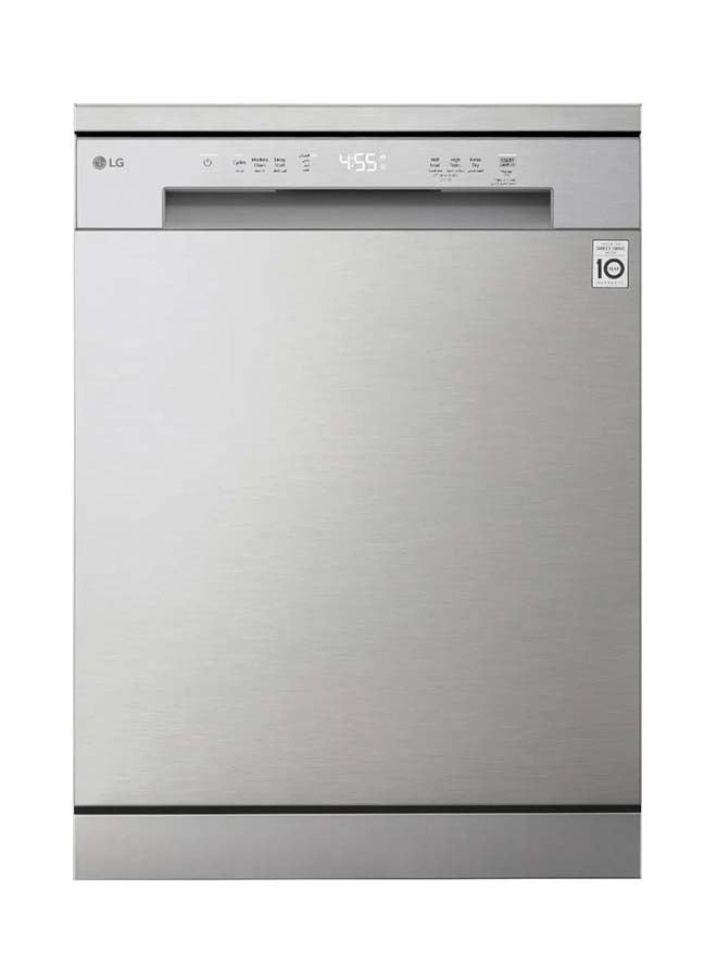 إل جي Dishwasher, 14 Place Settings 5 ​​Programs 7 kg DFC612FVE Silver  - Image 1
