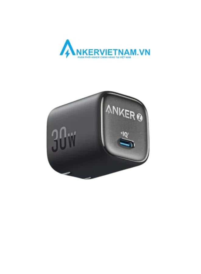 Anker Zolo 30w -Nano III Fast Charger for iPhone 15-16 Series, PPS, PIQ 3.0, Foldable, 30W Black  - Image 1