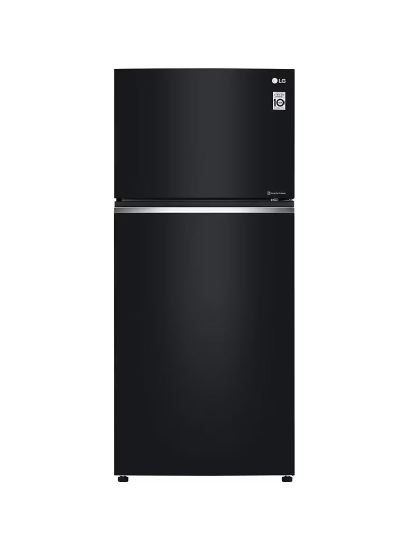 LG 547/506 Litres-Gross & Net Capacity  Top Mount Refrigerator, Smart Inverter Compressor, Linear Cooling, Pocket Handle, Multi Air Flow, i-Micom, GN-C782SGGL Black Glass  - Image 1