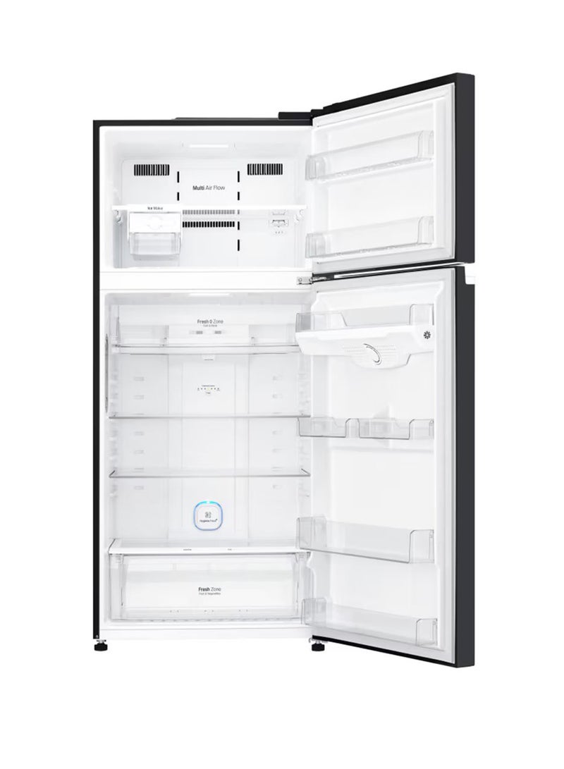 LG 547/506 Litres-Gross & Net Capacity  Top Mount Refrigerator, Smart Inverter Compressor, Linear Cooling, Pocket Handle, Multi Air Flow, i-Micom, GN-C782SGGL Black Glass  - Image 2