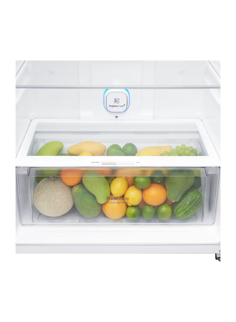 547/506 Litres-Gross & Net Capacity  Top Mount Refrigerator, Smart Inverter Compressor, Linear Cooling, Pocket Handle, Multi Air Flow, i-Micom, GN-C782SGGL Black Glass