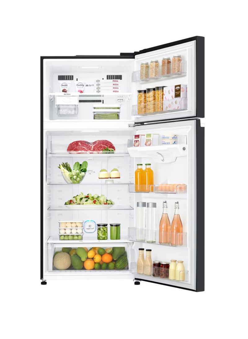 LG 547/506 Litres-Gross & Net Capacity  Top Mount Refrigerator, Smart Inverter Compressor, Linear Cooling, Pocket Handle, Multi Air Flow, i-Micom, GN-C782SGGL Black Glass  - Image 3