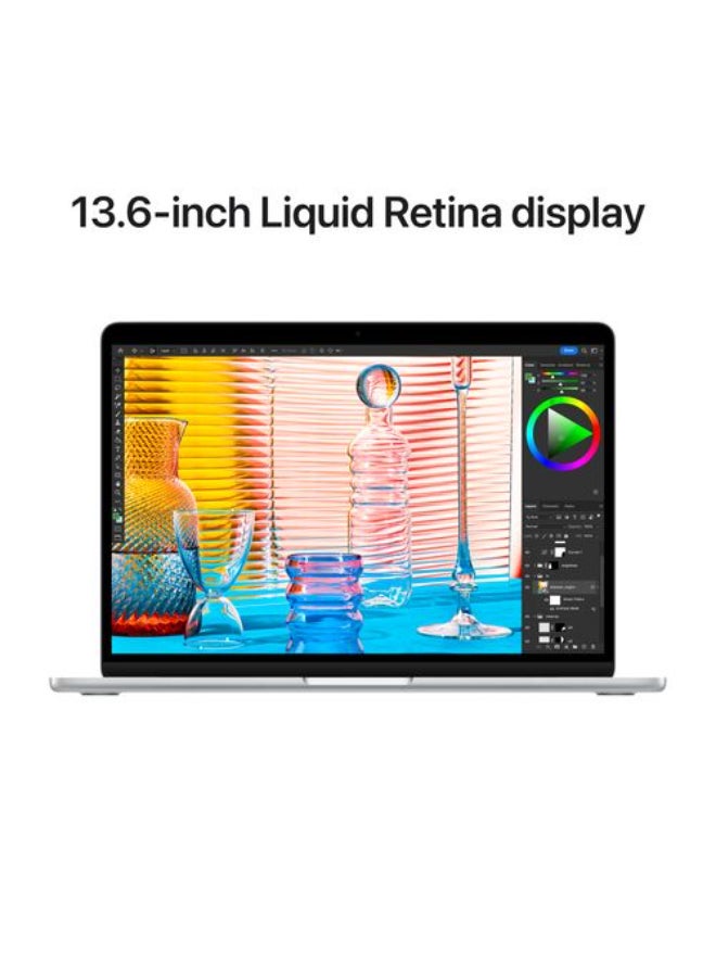 أبل - MacBook Air MC7U4 13.6-inch Display, Apple M2 chip with 8-core CPU and 8-core GPU/16GB RAM/256GB SSD/macOS English Space Grey - Image 1