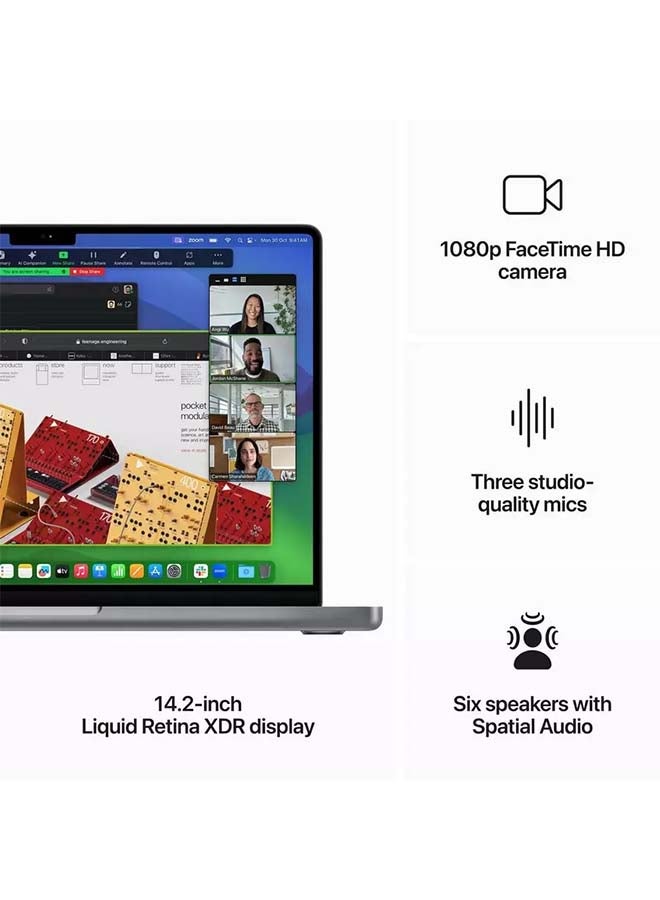 Apple - MacBook Pro MXE03 Laptop With 14.2-Inch Display, Apple M3 8 Core CPU And 10 Core GPU/16GB RAM/1TB SSD/MacOS English Space Grey - Image 1