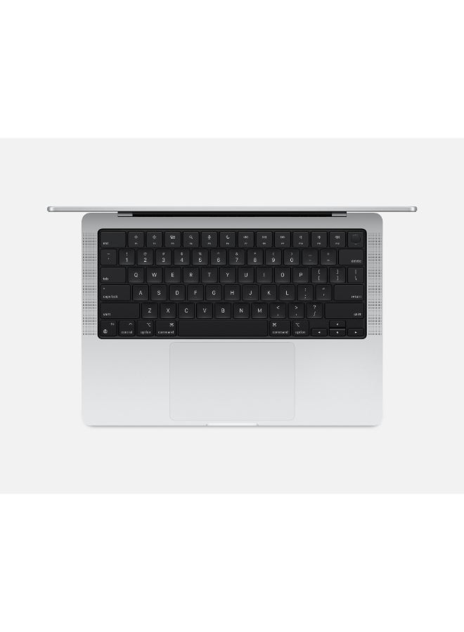 أبل - MacBook Pro MCX14 Laptop With 14.2-Inch Display, M4 chip 10-core CPU and 10-core GPU Processor/24GB RAM/1TB SSD/macOS English Silver - Image 1