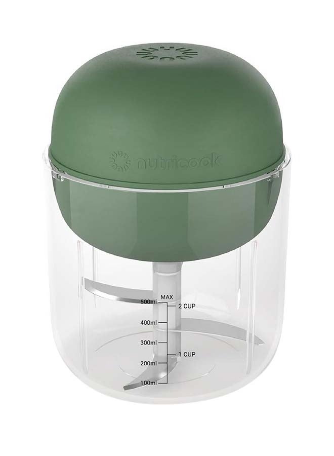 nutricook Choppi Cordless Rechargeable Chopper Green 400 ml 450 W NC-CH600G Green 