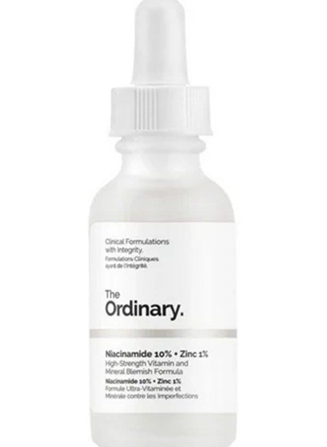 THE ORDINARY NIACINAMIDE 10% + ZINC 1% 30ML - A universal serum for blemish-prone skin that smooths, brightens, and supports. 30ml