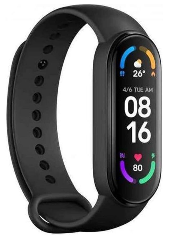 شاومي - Xiaomi Smart Band 6 Global Version, Mi band 6-1.56'' AMOLED Touch Screen, Xiaomi band 6, Miband 6, Xiaomi 6, Heart Rate Monitor，30 Sports Mode, Fitness & Activity Tracker, 50M Waterproof black - Image 1